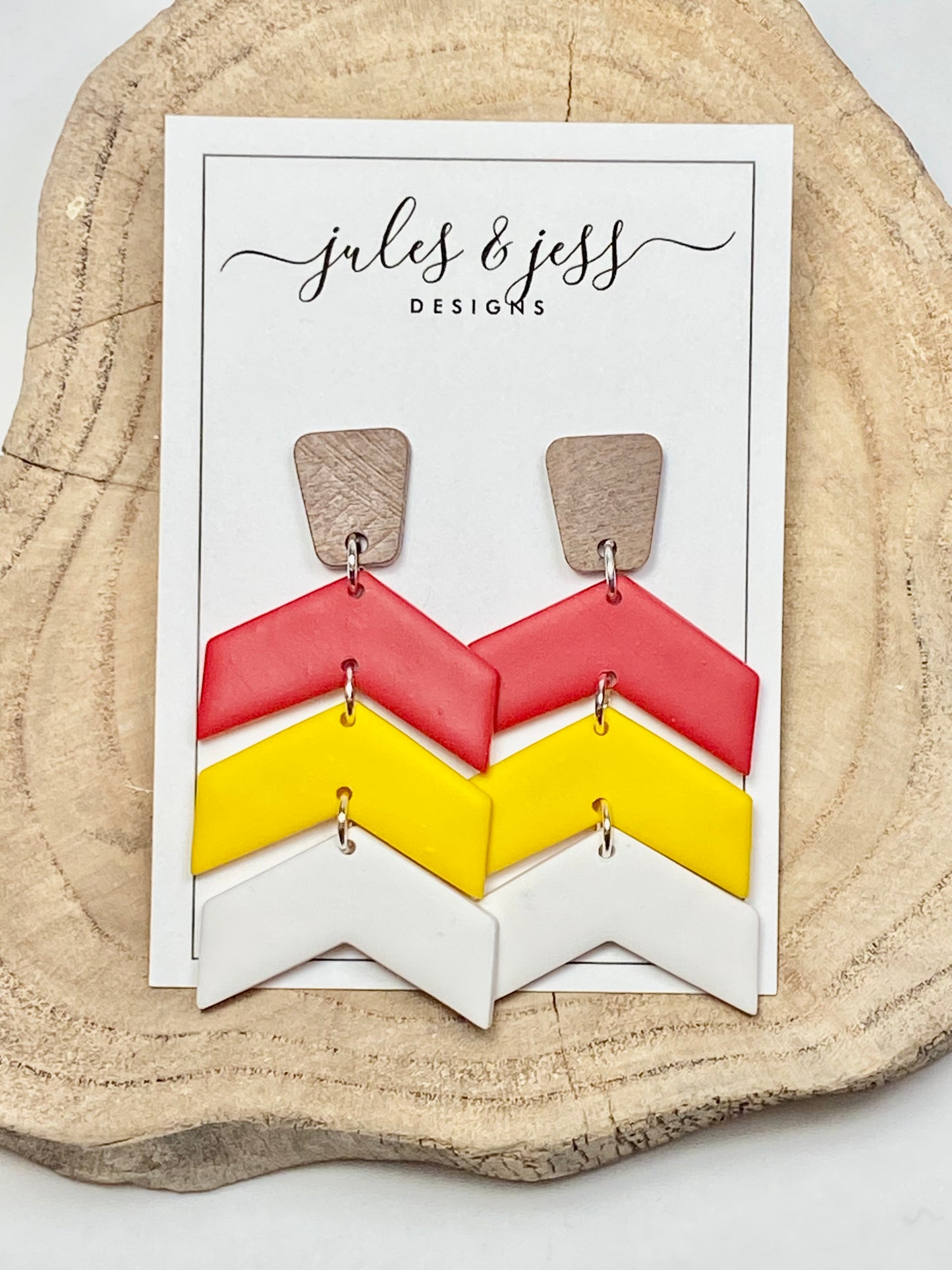 Red/Yellow/White Chevron