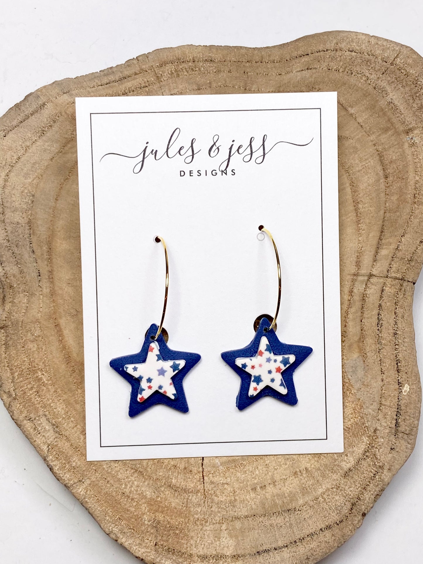 Blue Star Spangled Hoops